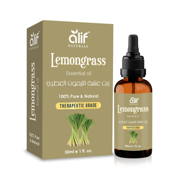 Lemongrass Essential Oil 30ml - Alif Naturals
