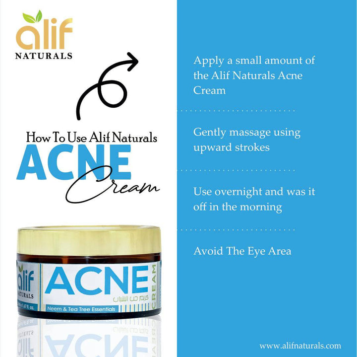 Hydrating Acne Cream | 50ml - Alif Naturals