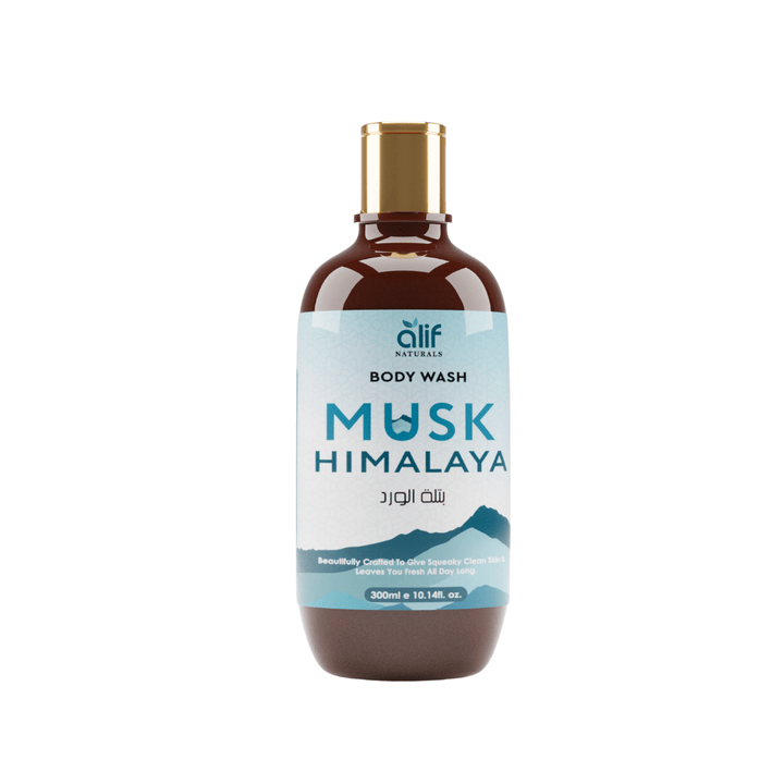 Organic White Musk Bodywash 300ml - Alif Naturals