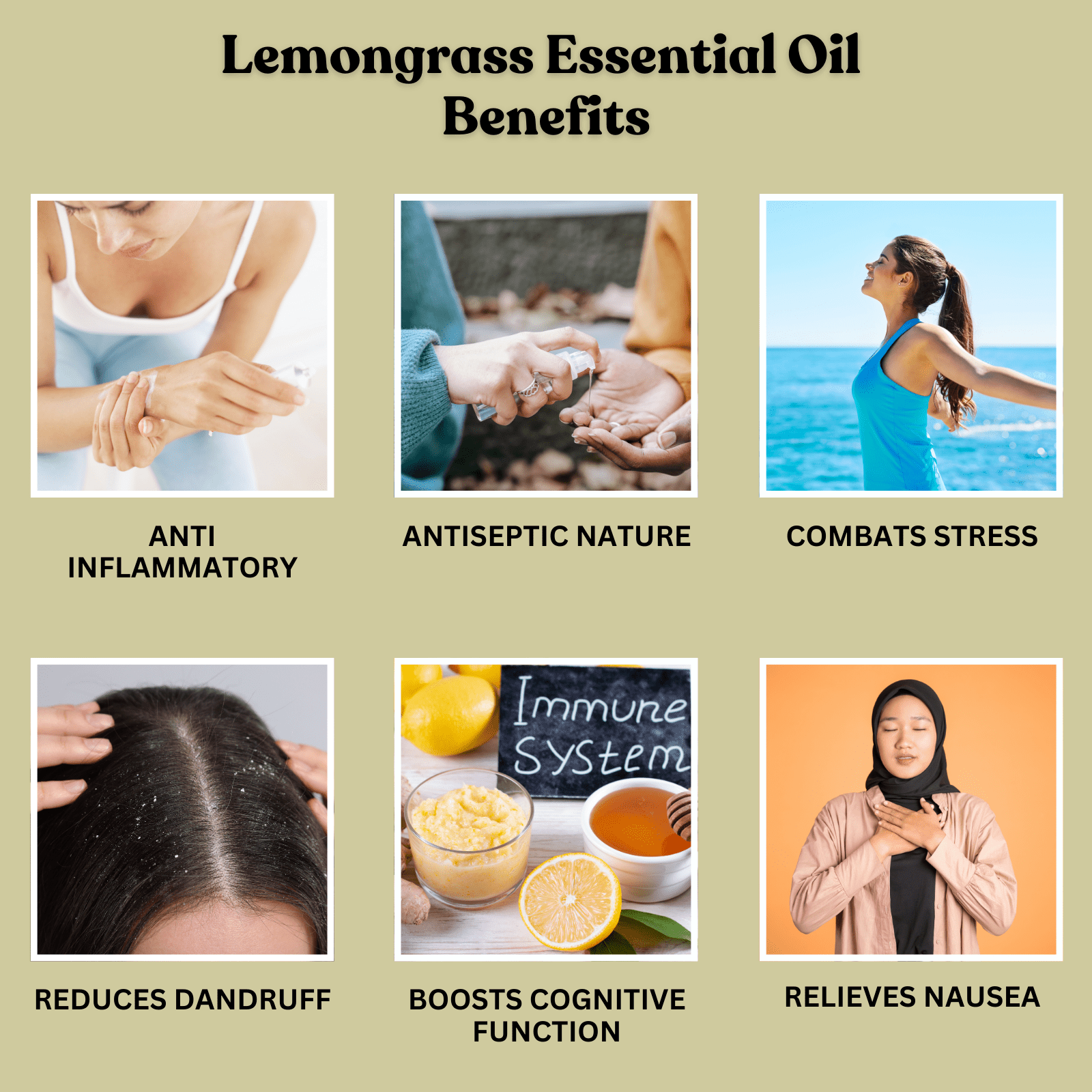 Lemongrass Essential Oil 30ml - Alif Naturals