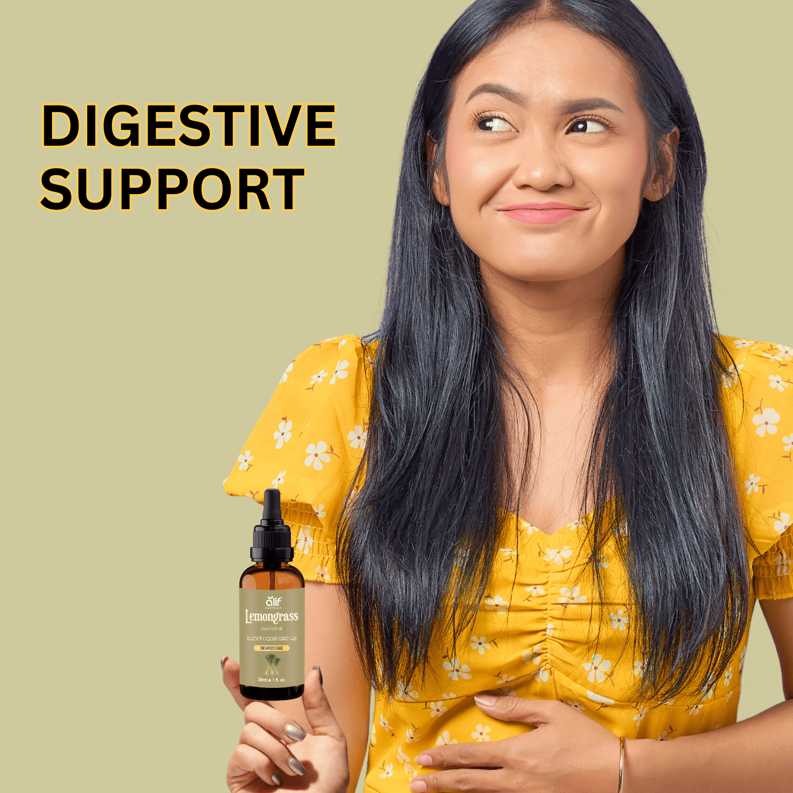 Lemongrass Essential Oil 30ml - Alif Naturals