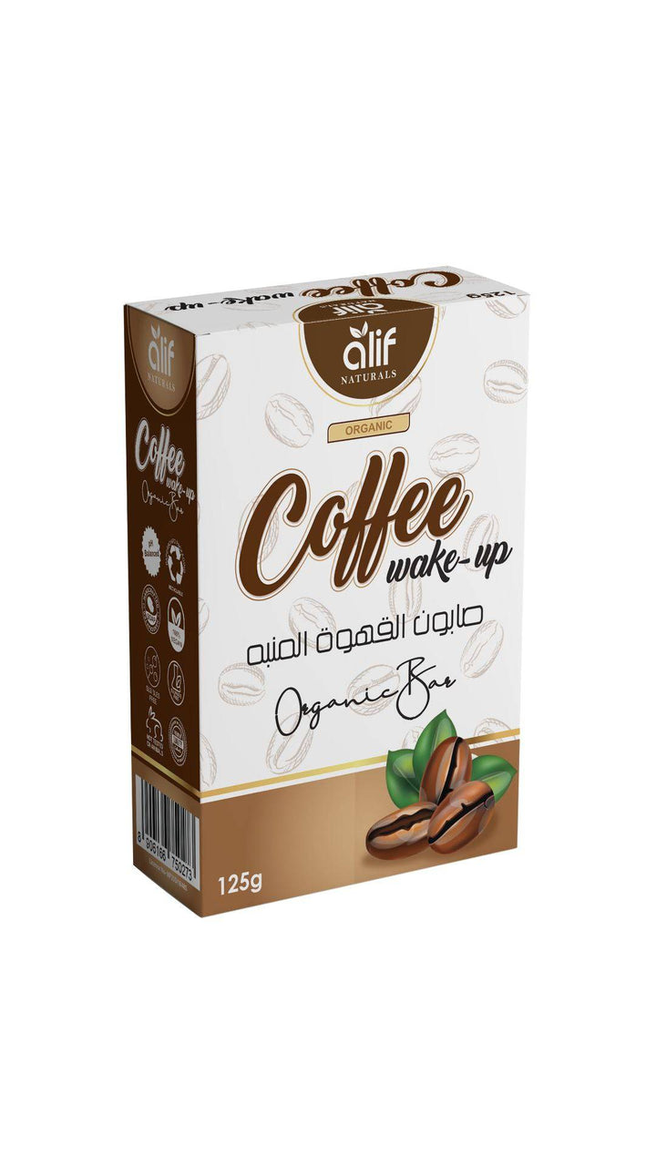 Organic Wake Up Coffee Soap Bar | 125g - Alif Naturals